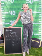 Polka Dot Tonal Crop Flare - Swoon Boutique New Orleans