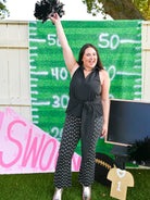 Polka Dot Tonal Crop Flare - Swoon Boutique New Orleans
