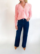 Pom Pom Detail Knit Cardigan - Swoon Boutique New Orleans