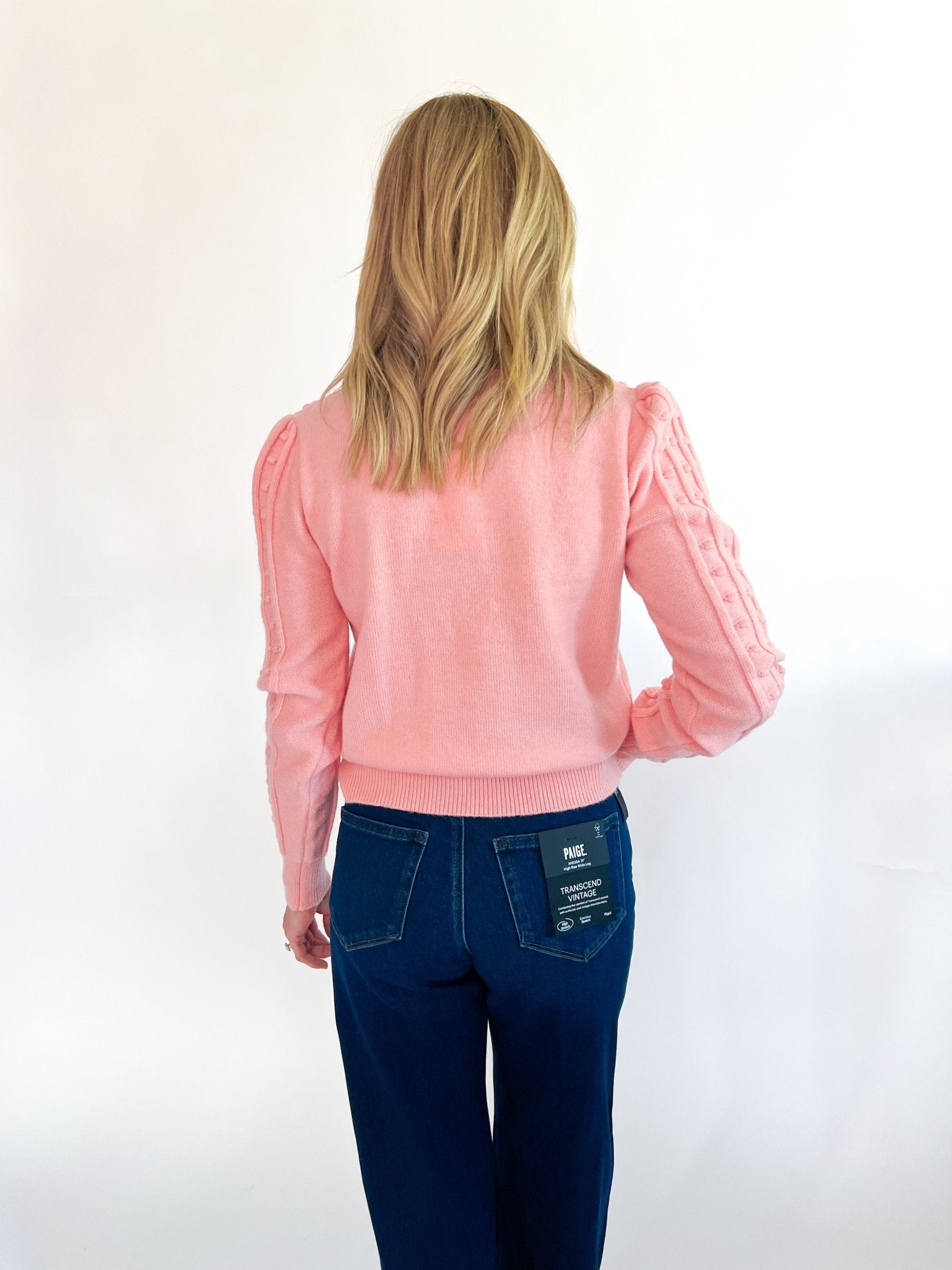 Pom Pom Detail Knit Cardigan - Swoon Boutique New Orleans