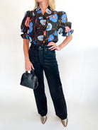 Poppy Floral Smocked Top - Swoon Boutique New Orleans