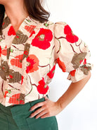Poppy Floral Smocked Top - Swoon Boutique New Orleans