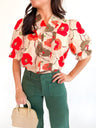 Poppy Floral Smocked Top - Swoon Boutique New Orleans