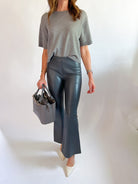 Poppy Leather Flare Pants - Swoon Boutique New Orleans