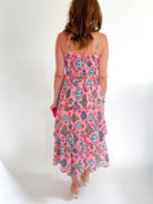 Print Pintucked Midi Dress - Swoon Boutique New Orleans