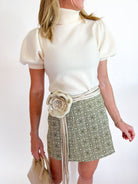 Puff Sleeve Turtleneck Sweater - Swoon Boutique New Orleans