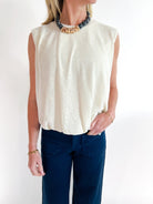 Quinn Bubble Shell Top - Swoon Boutique New Orleans