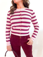 Rainbow Striped Cardigan - Swoon Boutique New Orleans