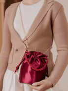 Red Jeane Satin Top Handle Bag - Swoon Boutique New Orleans