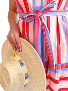 Red Stripe Sleeveless Shirt Dress - Swoon Boutique New Orleans