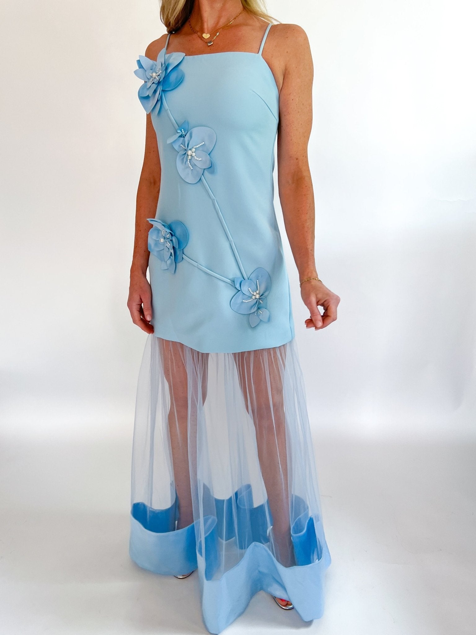 Reina 3D Floral Gown - Swoon Boutique New Orleans