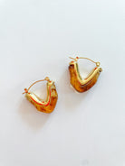 Resin Triangle Hoops - Swoon Boutique New Orleans