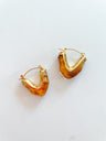 Resin Triangle Hoops - Swoon Boutique New Orleans