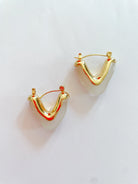 Resin Triangle Hoops - Swoon Boutique New Orleans