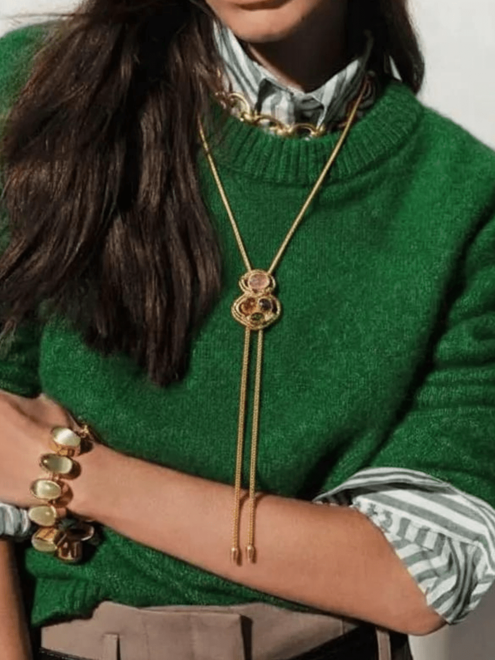 Rhinestone Bolo Necklace - Swoon Boutique New Orleans