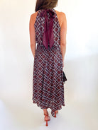 Rhodes Asymmetric Plaid Midi Skirt - Swoon Boutique New Orleans