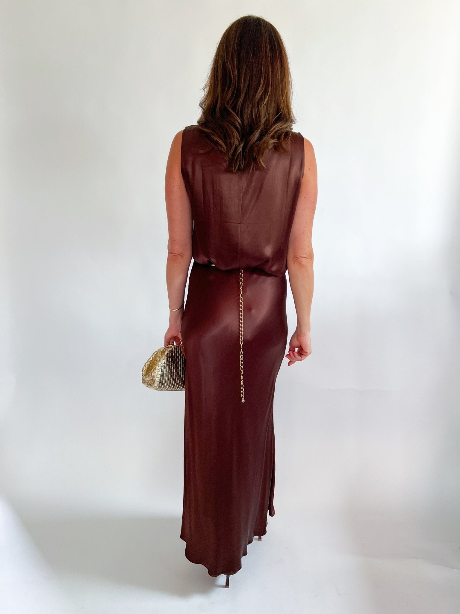 Romina Espresso Skirt - Swoon Boutique New Orleans