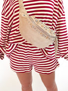 Romy Striped Pull-On Shorts - Swoon Boutique New Orleans