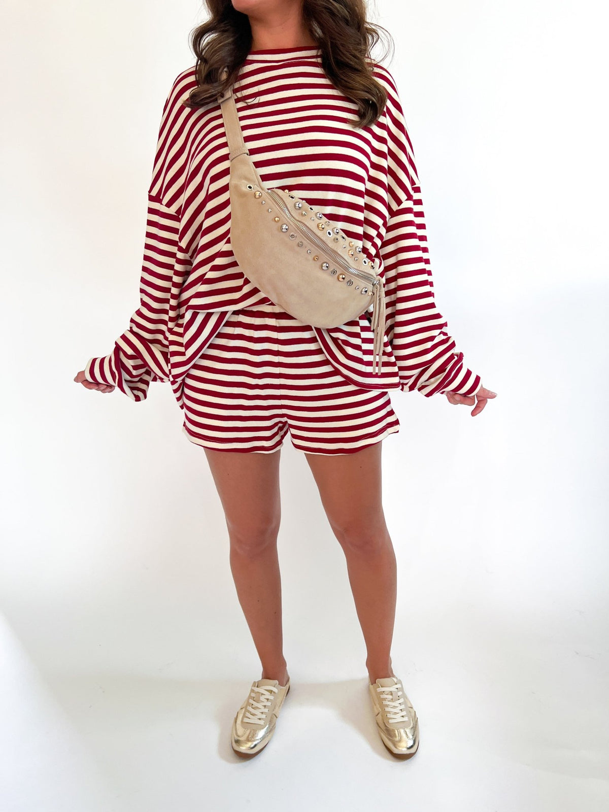 Romy Striped Pull-On Shorts - Swoon Boutique New Orleans