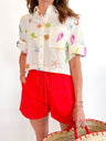Rope Trim Pleated Shorts - Swoon Boutique New Orleans