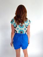 Rope Trim Pleated Shorts - Swoon Boutique New Orleans