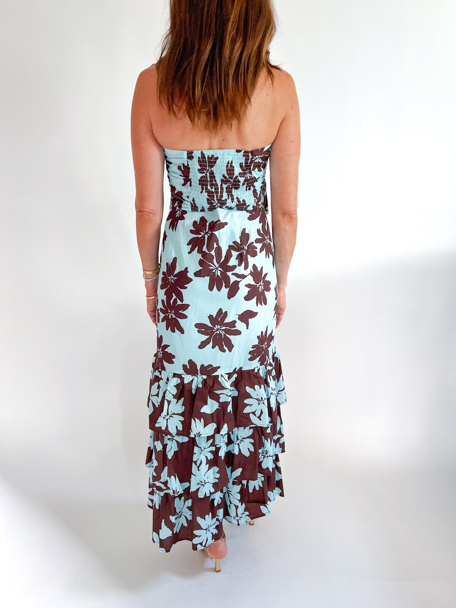 Rory Strapless Top & Maxi Skirt Set - Swoon Boutique New Orleans