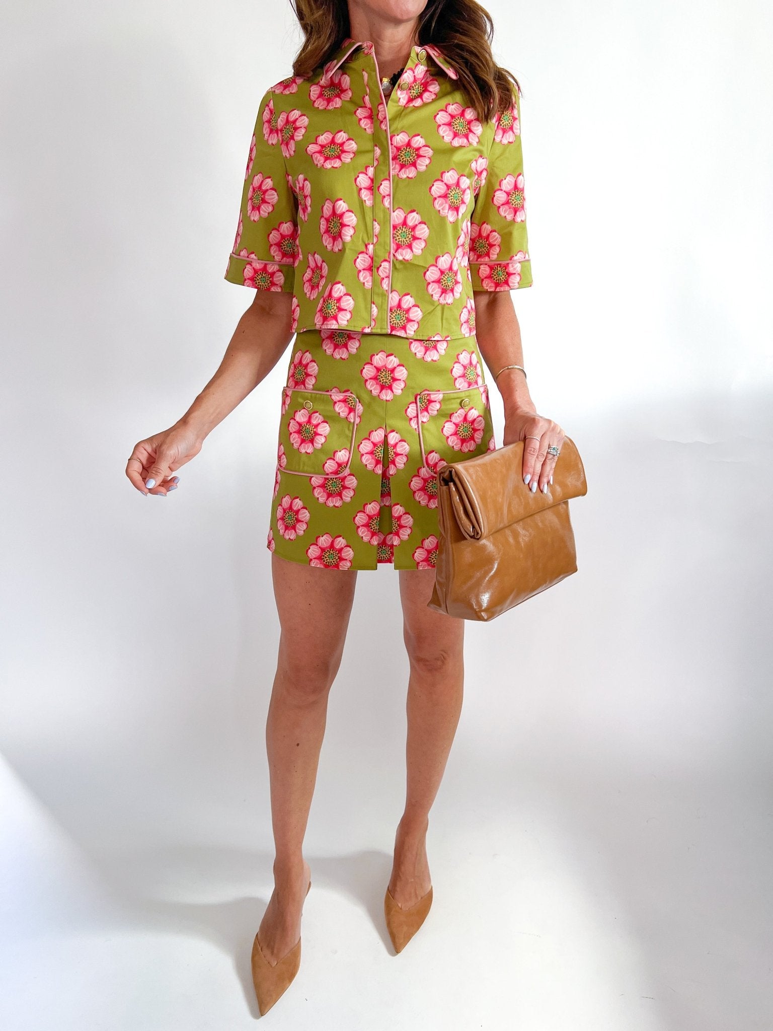 Sage Twiggy Skirt - Swoon Boutique New Orleans