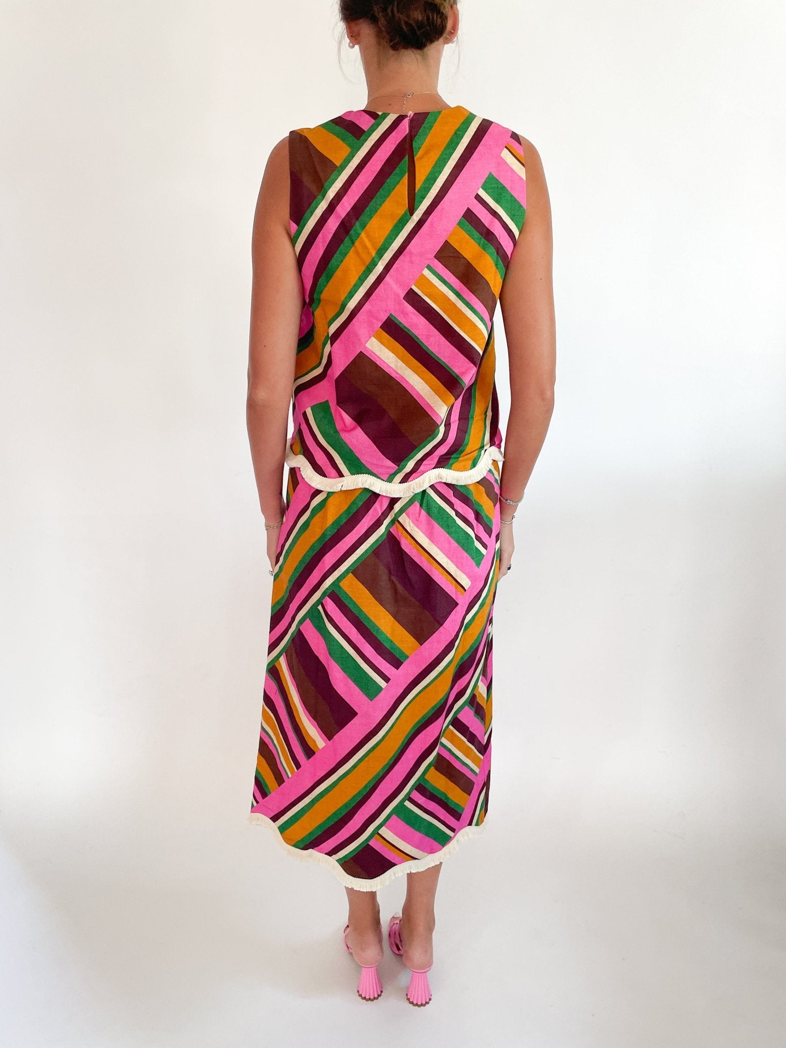 Scallop Trim Skirt Set - Swoon Boutique New Orleans