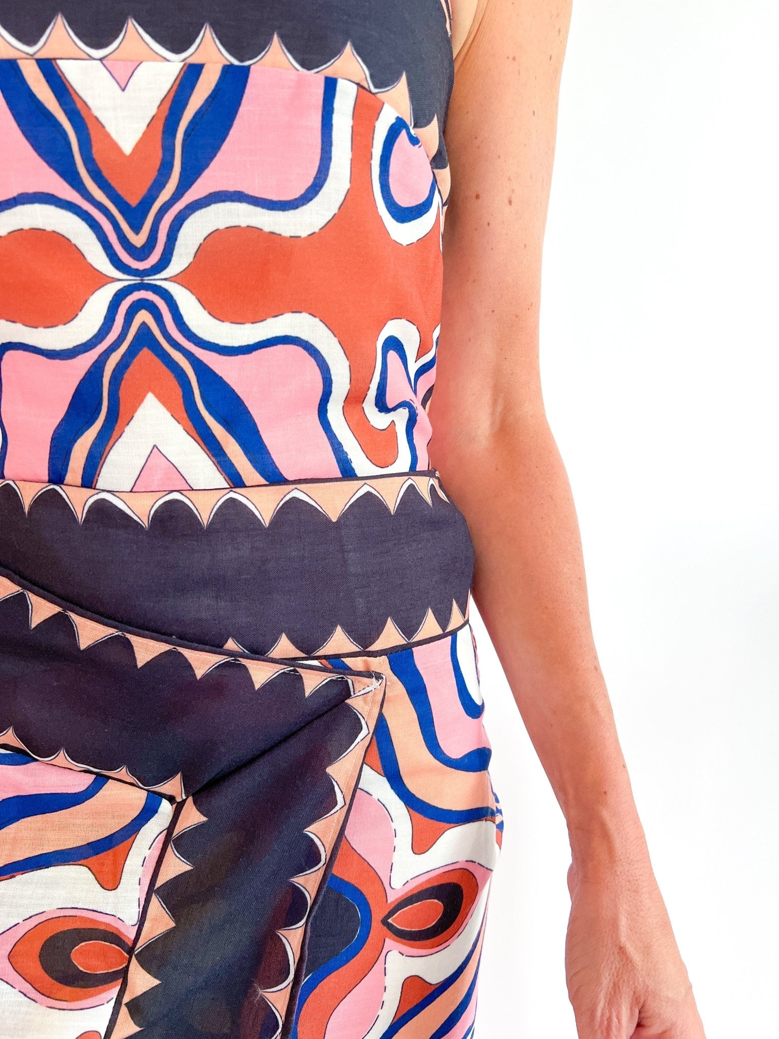 Scalloped Wrap Mini Dress - Swoon Boutique New Orleans