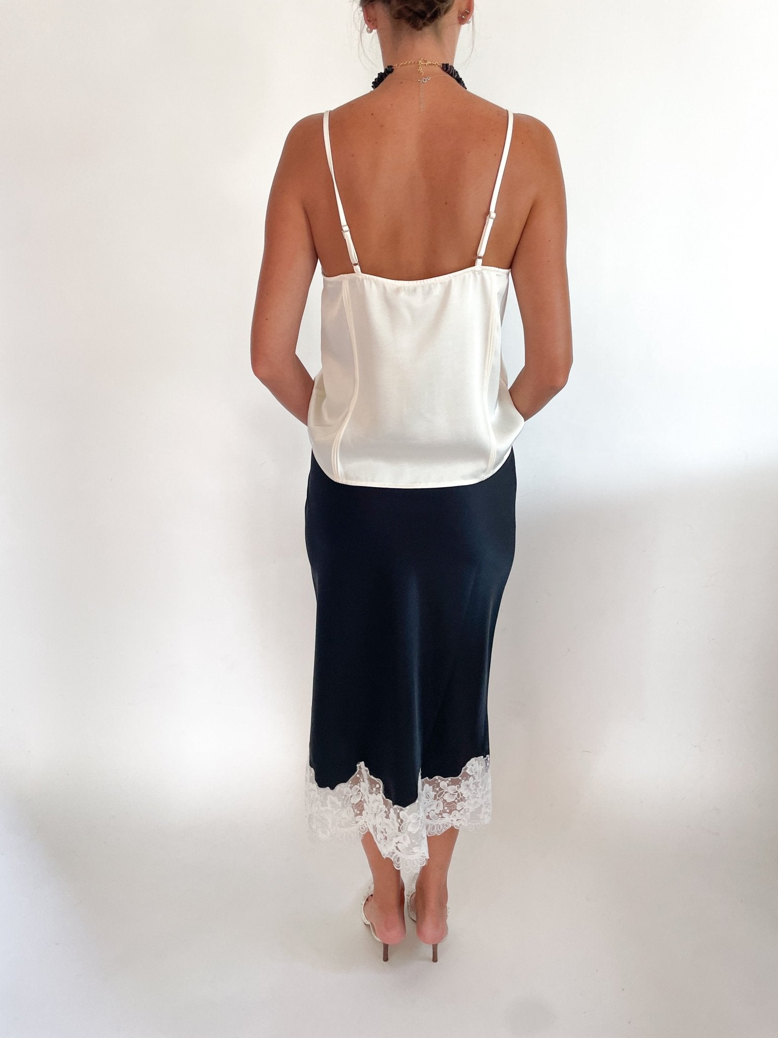 Shantel Lace Midi Skirt - Swoon Boutique New Orleans
