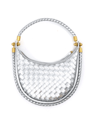 Silver Woven Shoulder Bag - Swoon Boutique New Orleans
