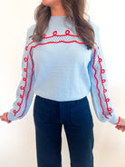 Skyline Trim Sweater - Swoon Boutique New Orleans