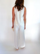 Sleeveless Mock Neck Top & Wide Leg Pant Set - Swoon Boutique New Orleans