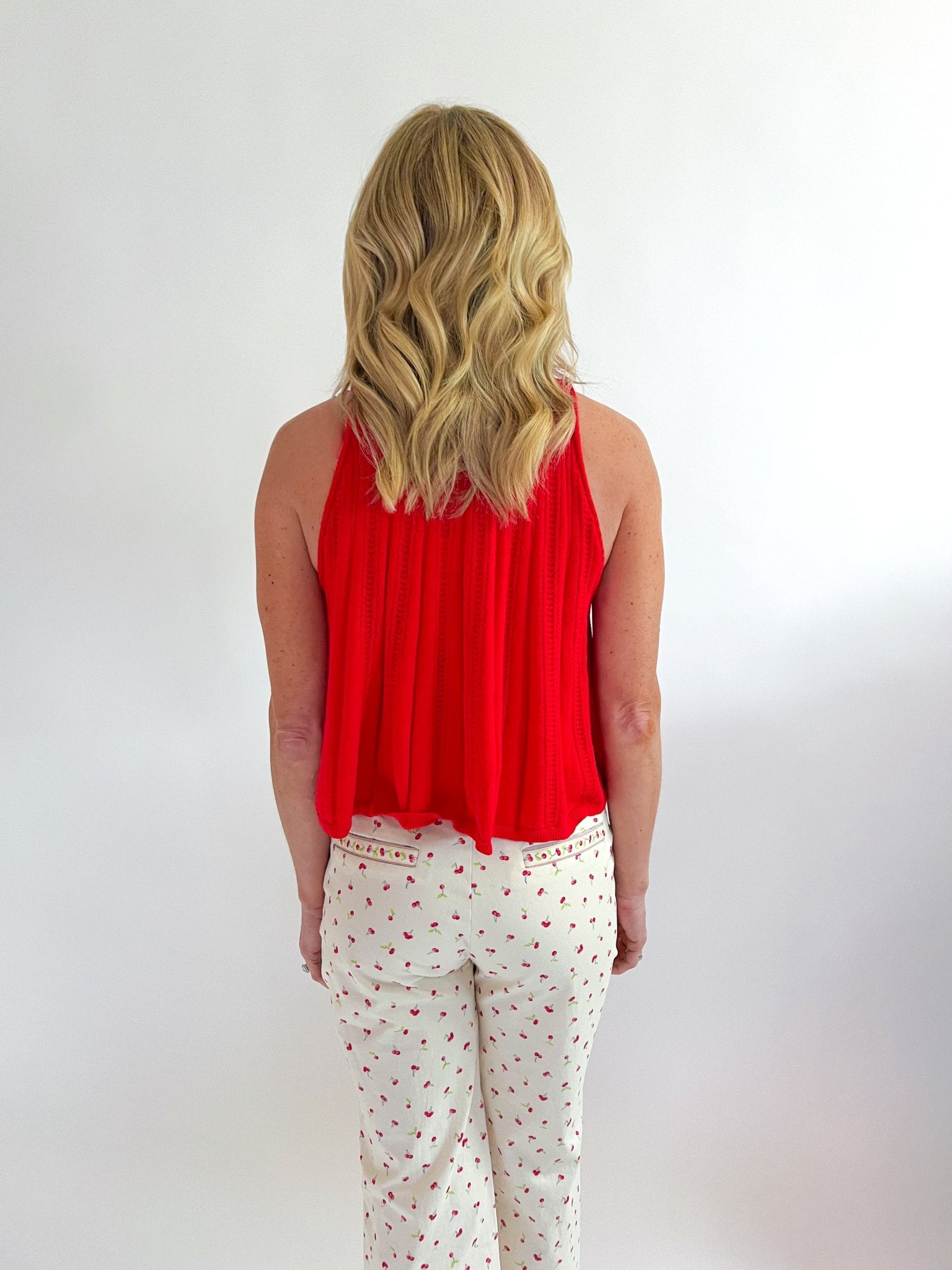 Sleeveless Pointelle Knit Tank - Swoon Boutique New Orleans
