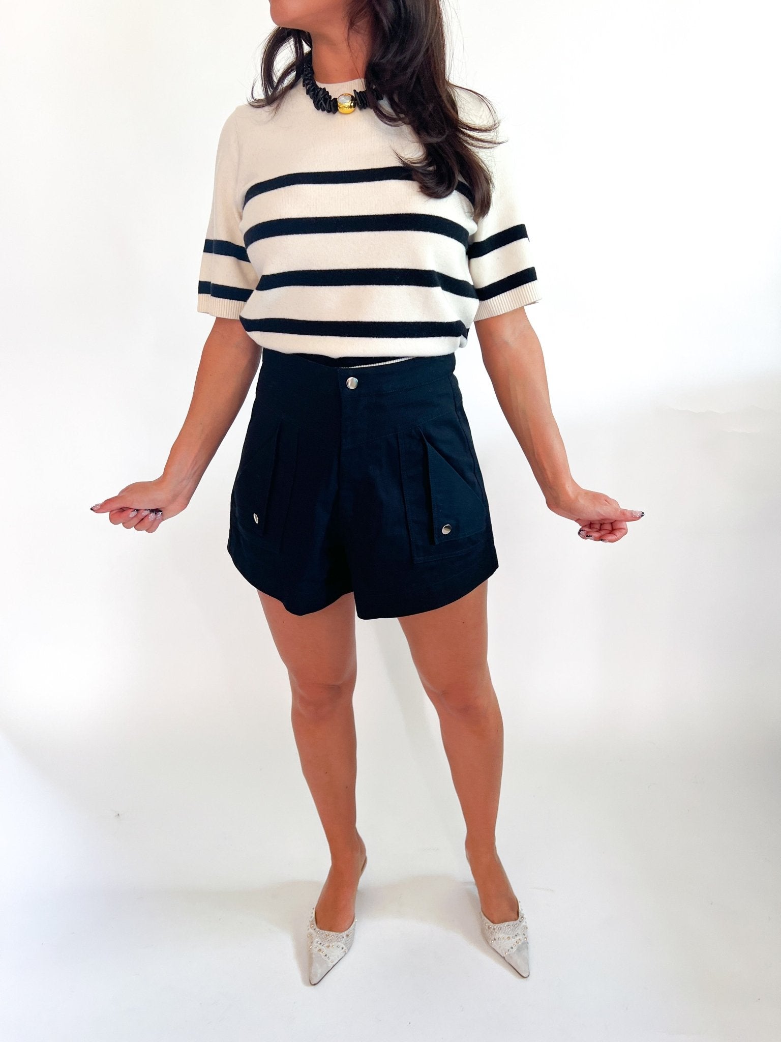 Sloane Knit Short Sleeve Stripe - Swoon Boutique New Orleans