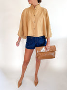 Sloane Tan Capelet - Swoon Boutique New Orleans