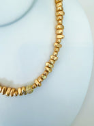Small Brass Beaded Necklace - Swoon Boutique New Orleans