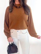 Soft Popover Sweater - Swoon Boutique New Orleans