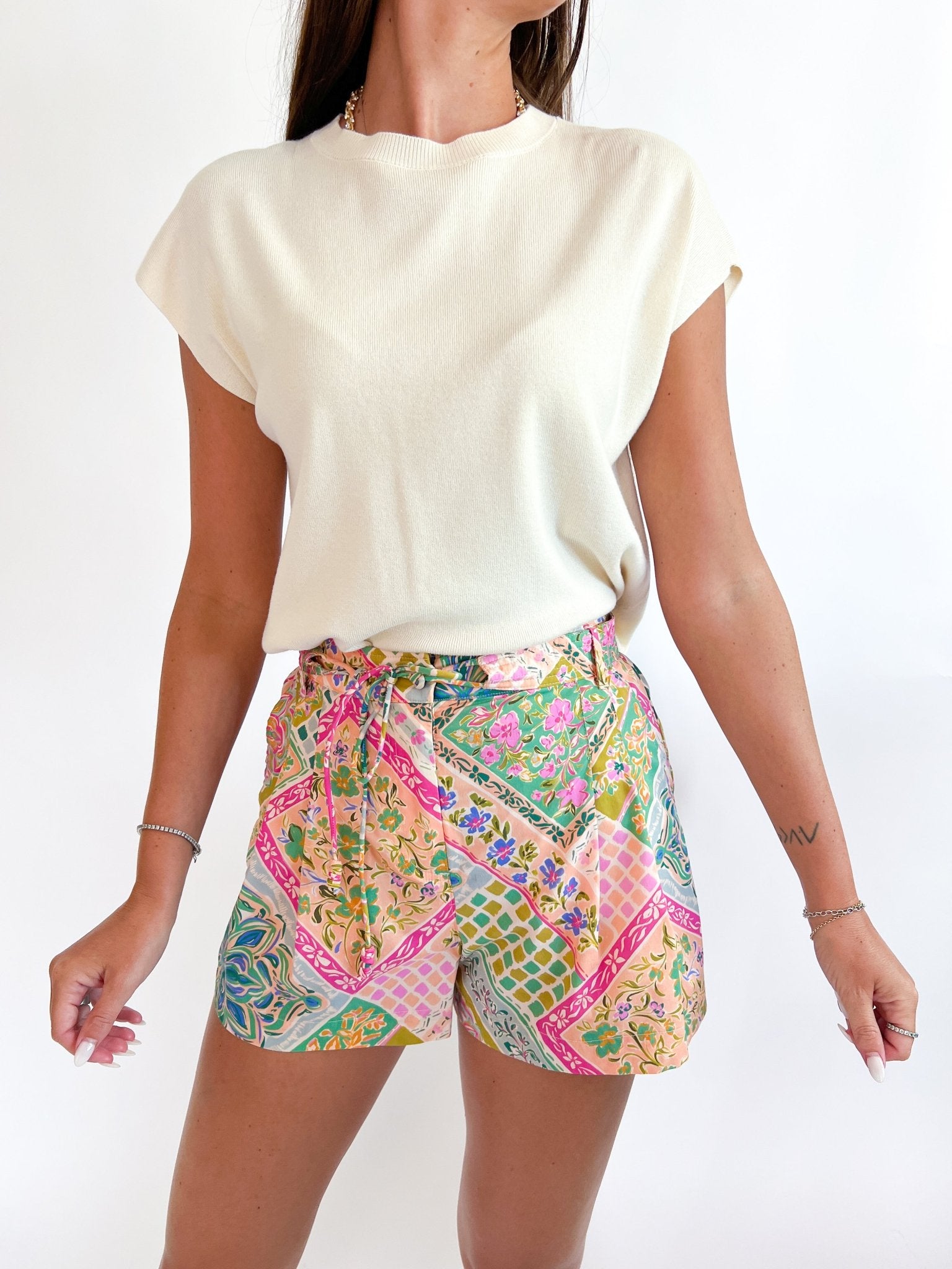 Solid Cap Sleeve Knit Top - Swoon Boutique New Orleans