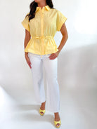 Solid Cap Sleeve Top - Swoon Boutique New Orleans