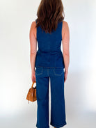 Solid Cropped Denim Pants - Swoon Boutique New Orleans