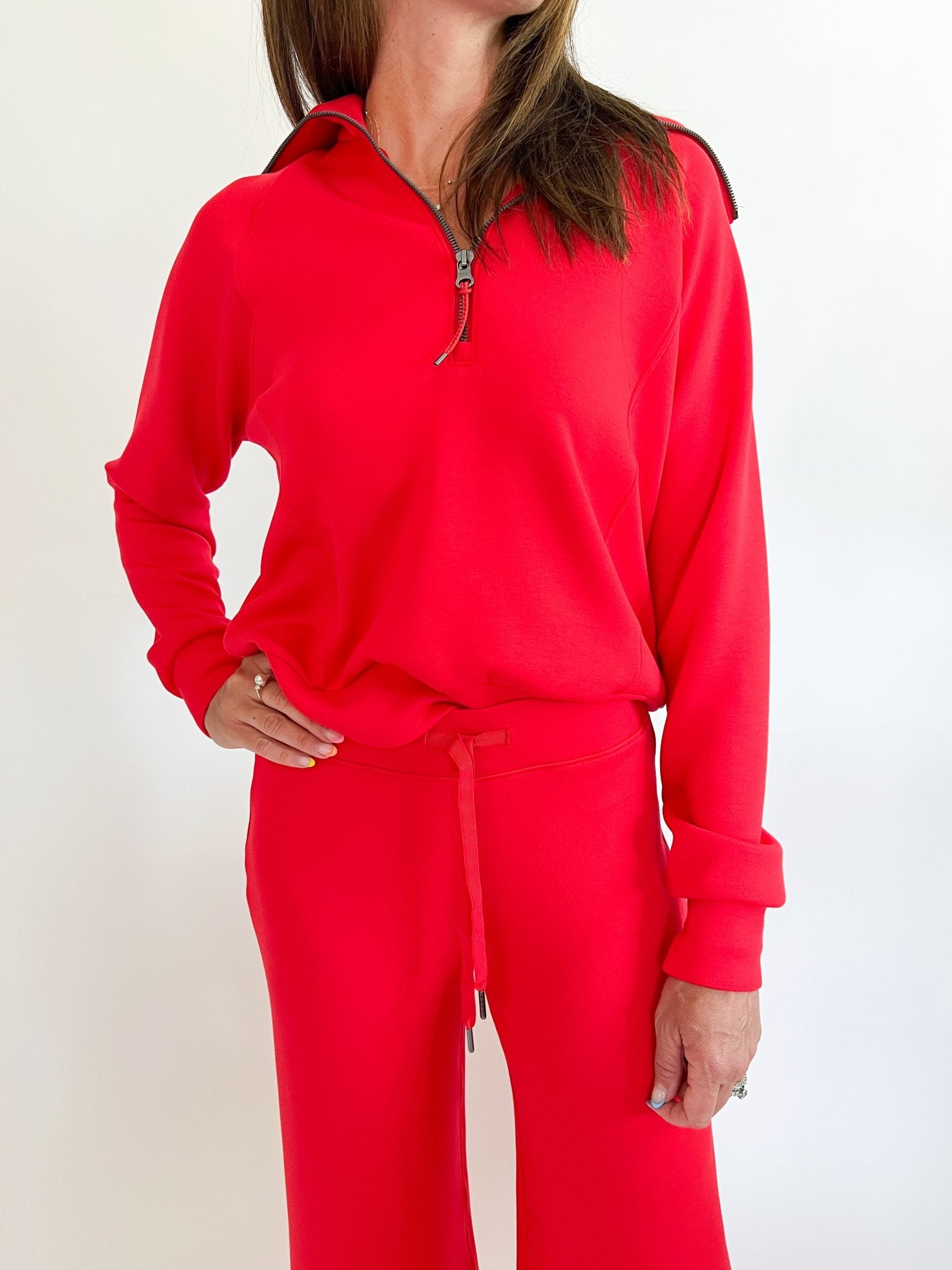 Spanx Airessentials Half Zip Sweatshirt - Swoon Boutique New Orleans