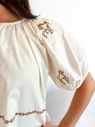 Spice Embroidered Top - Swoon Boutique New Orleans