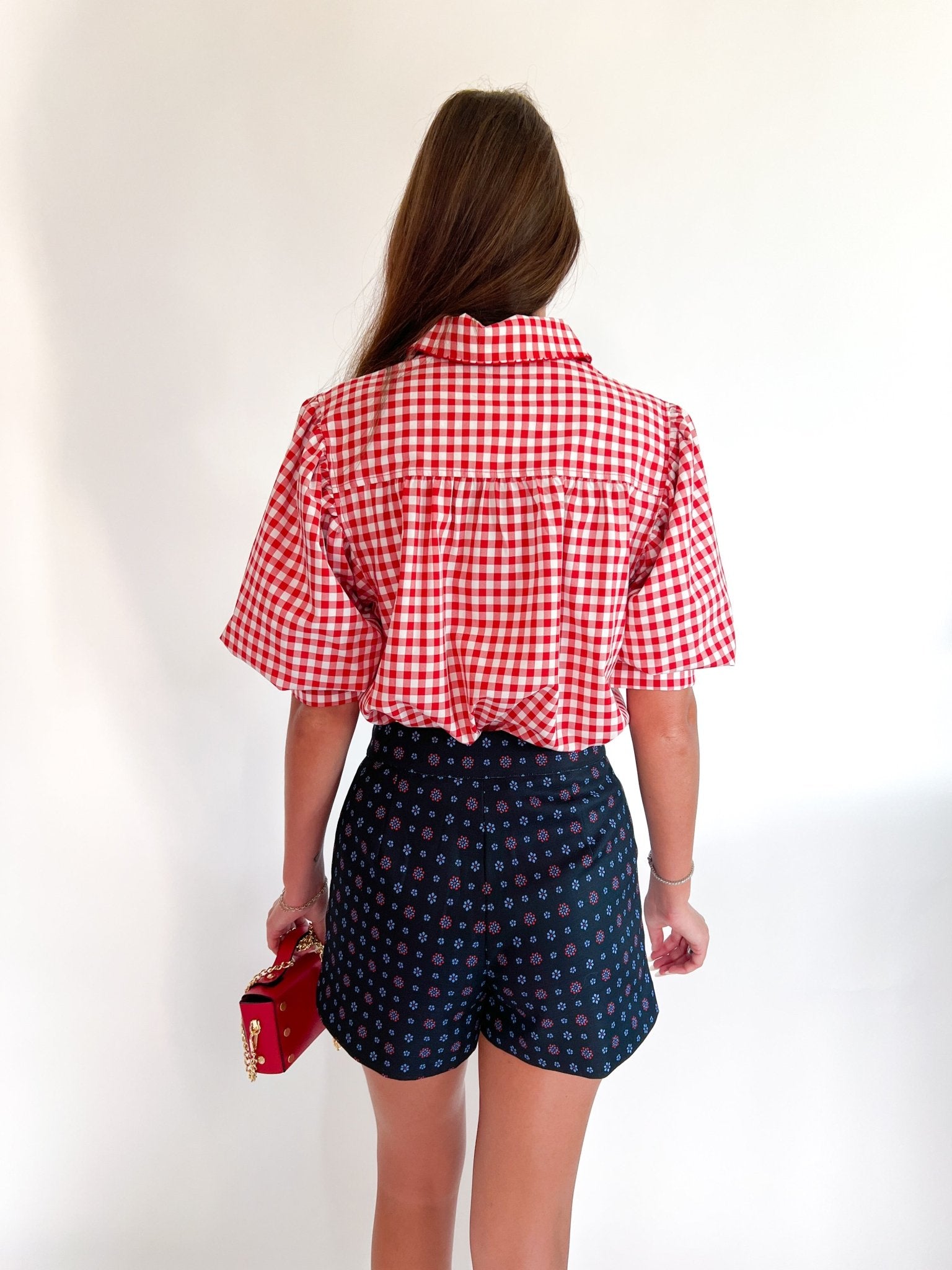 Strahley Gingham Print Top - Swoon Boutique New Orleans