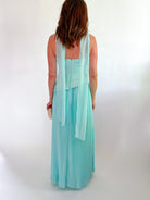 Strapless Mixed Media Maxi Dress - Swoon Boutique New Orleans