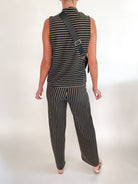 Stripe Wide Leg Pants - Swoon Boutique New Orleans