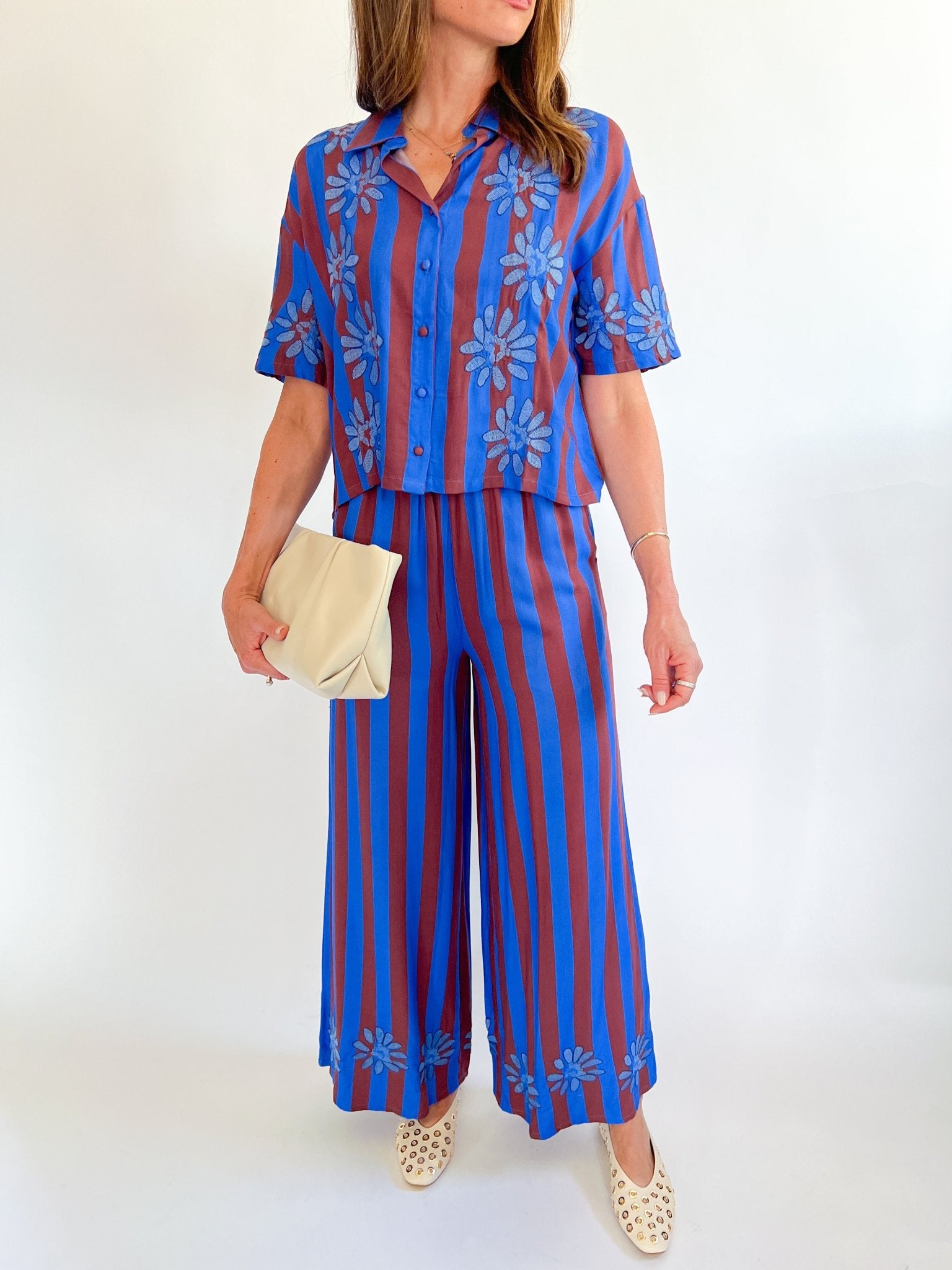 Striped Geri Pant - Swoon Boutique New Orleans