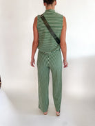 Striped Mock Neck Top - Swoon Boutique New Orleans
