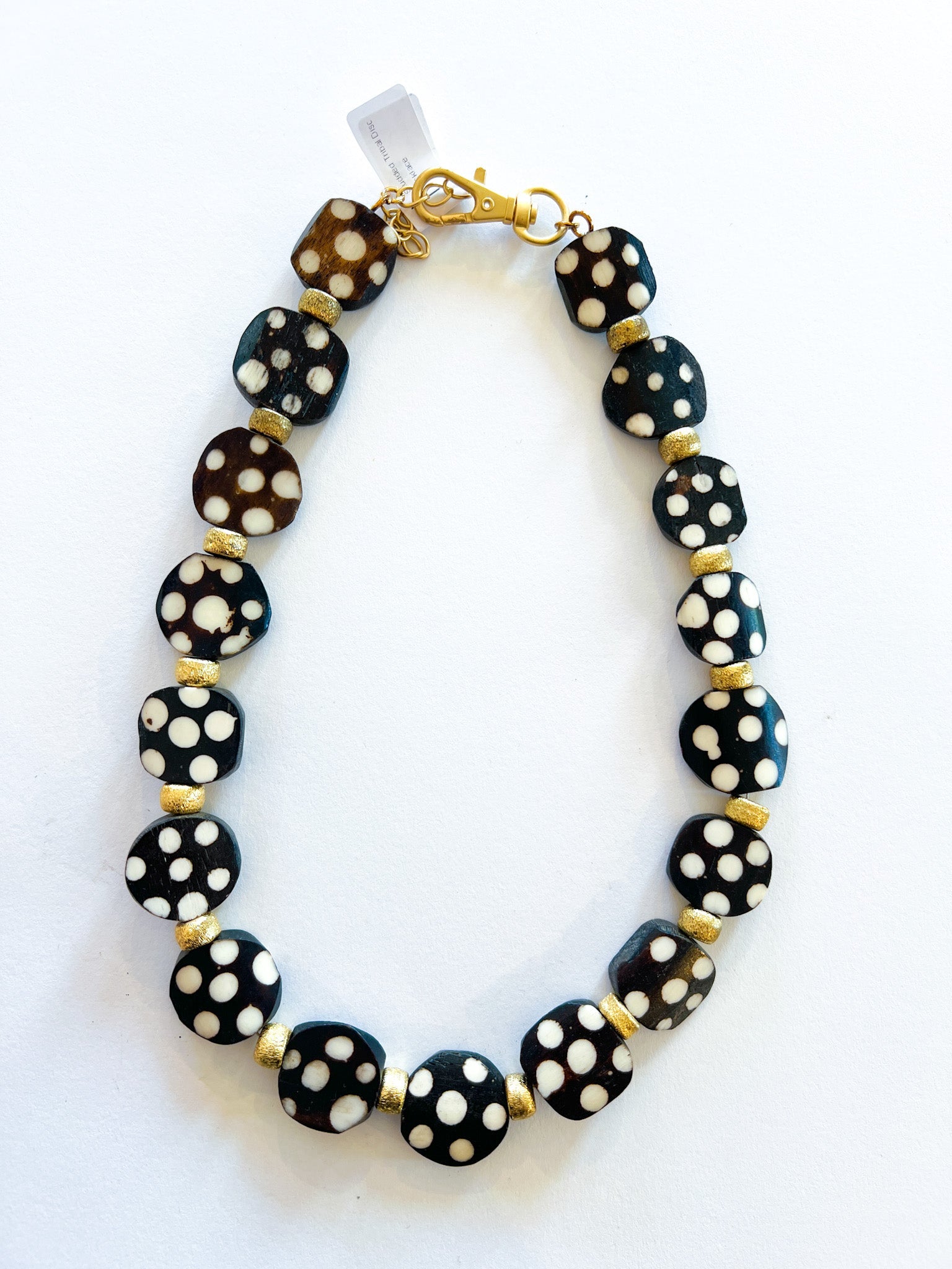 Studded Tribal Disc Necklace - Swoon Boutique New Orleans