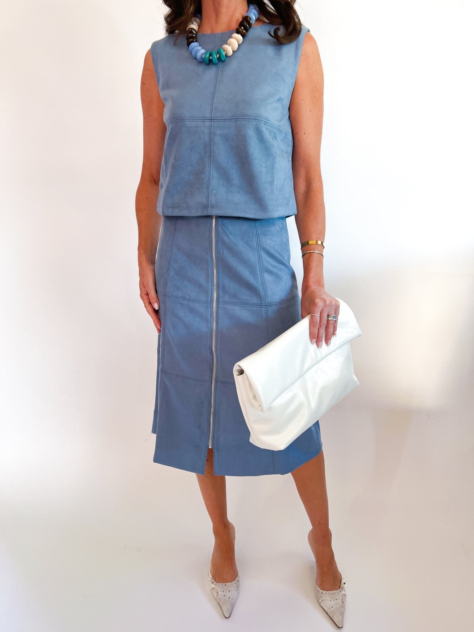 Suede Shell Top - Swoon Boutique New Orleans